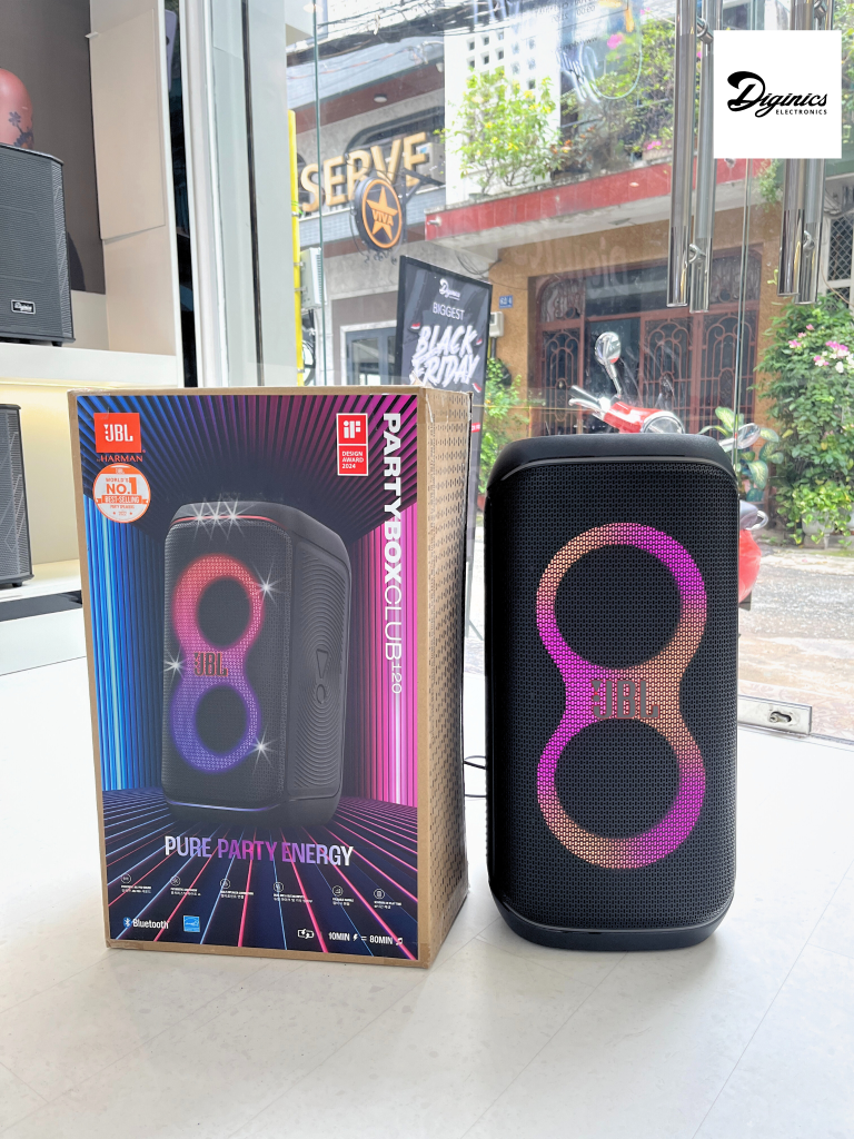 JBL Partybox Club 120 Thiết kế phù hợp khuấy động mọi bữa tiệc