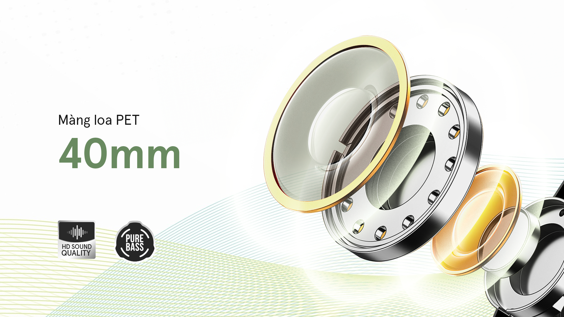 (Alpha Works FLEX 680 - Màng loa PET 40 mm)